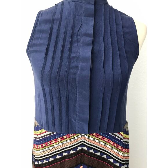 Mara Hoffman Colorblock Pleated Striped Maxi Dress - Picture 4 of 11